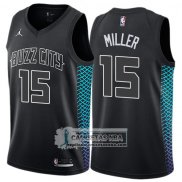 Camiseta Hornets Miller Ciudad 2017-18 Negro