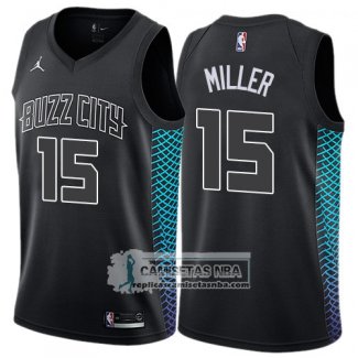 Camiseta Hornets Miller Ciudad 2017-18 Negro