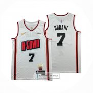 Camiseta Houston Rockets Kevin Durant NO 7 Ciudad 2024-25 Blanco