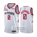 Camiseta Houston Rockets Russell Westbrook Ciudad 2019-20 Blanco