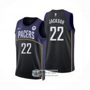 Camiseta Indiana Pacers Isaiah Jackson NO 22 Ciudad 2022-23 Azul