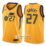 Camiseta Jazz Rudy Gobert Statement 2017-18 Amarillo