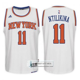 Camiseta Knicks Frank Ntilikina Swingman Road 2017-18 Blanco