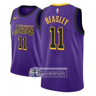 Camiseta Lakers Michael Beasley Ciudad 2018 Violeta