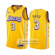 Camiseta Los Angeles Lakers Anthony Davis Ciudad 2019-20 Amarillo