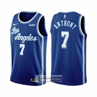 Camiseta Los Angeles Lakers Carmelo Anthony NO 7 Classic 2021 Azul