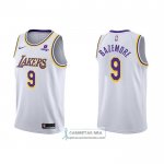 Camiseta Los Angeles Lakers Kent Bazemore NO 9 Association 2021-22 Blanco