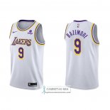 Camiseta Los Angeles Lakers Kent Bazemore NO 9 Association 2021-22 Blanco