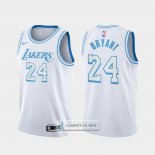 Camiseta Los Angeles Lakers Kobe Bryant Ciudad 2020-21 Blanco