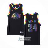 Camiseta Los Angeles Lakers Kobe Bryant NO 24 Fashion Royalty 2022-23 Negro