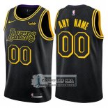 Camiseta Los Angeles Lakers Personalizada 2017-18 Negro