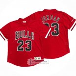 Camiseta Manga Corta Chicago Bulls Michael Jordan NO 23 Rojo2