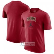 Camiseta Manga Corta Miami Heat Essential Ciudad Rojo