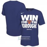 Camiseta Manga Corta New York Knicks 2025 NBA Playoffs Azul