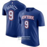 Camiseta Manga Corta New York Knicks RJ Barrett Statement Azul