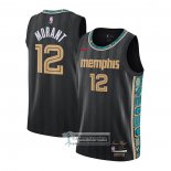 Camiseta Memphis Grizzlies Ja Morant Ciudad 2020-21 Negro