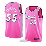 Camiseta Miami Heat Duncan Robinson Earned 2018-19 Rosa