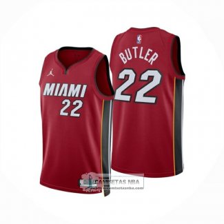 Camiseta Miami Heat Jimmy Butler NO 22 Statement 2024-25 Rojo