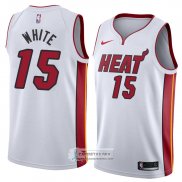 Camiseta Miami Heat Okaro White Association 2018 Blanco