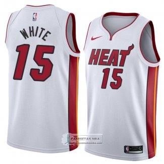 Camiseta Miami Heat Okaro White Association 2018 Blanco