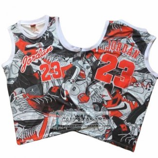 Camiseta Michael Jordan Commemorative Gris