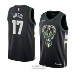 Camiseta Milwaukee Bucks Pau Gasol Statement 2018 Negro