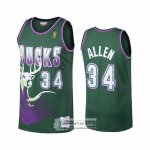Camiseta Milwaukee Bucks Ray Allen Hardwood Classics Verde