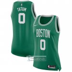 Camiseta Mujer Boston Celtics Jayson Tatum NO 0 Icon Verde