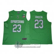 Camiseta NCAA Michigan State Spartans Draymond Green Verde