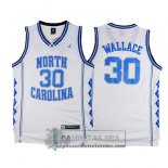 Camiseta NCAA Universidad de Carolina del Norte Wallace Blanco