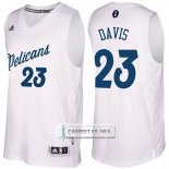 Camiseta Navidad Pelicans Anthony Davis 2016 Blanco