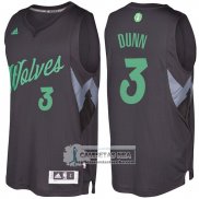 Camiseta Navidad Timberwolves Kris Dunn 2016 Negro