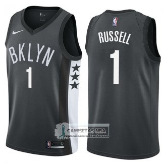 Camiseta Nets D'angelo Russell Statement 2017-18 Negro