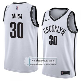 Camiseta Nets Dzanan Musa Association 2018 Blanco