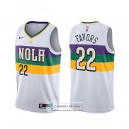 Camiseta New Orleans Pelicans Derrick Favors Ciudad 2019-20 Blanco