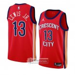 Camiseta New Orleans Pelicans Kira Lewis Jr NO 13 Statement 2023-24 Rojo