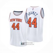 Camiseta New York Knicks Landry Shamet NO 44 Association 2025-26 Blanco