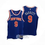 Camiseta New York Knicks RJ Barrett NO 9 Icon Autentico Azul