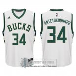 Camiseta Nino Bucks Antetokounmpo Blanco