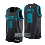 Camiseta Nino Hornets Tony Parker Ciudad 2018-19 Negro