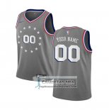 Camiseta Nino Philadelphia 76ers Personalizada Ciudad 2019-20 Gris