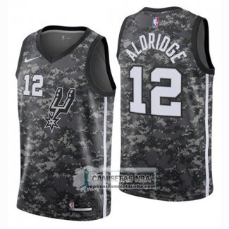 Camiseta Nino Spurs Lamarcus Aldridge Ciudad 2018-19 Negro