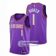 Camiseta Nino Suns Devin Booker Ciudad 2018-19 Violeta