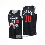 Camiseta Nino Toronto Raptors Personalizada Ciudad 2025-26 Negro