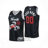 Camiseta Nino Toronto Raptors Personalizada Ciudad 2025-26 Negro