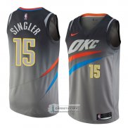 Camiseta Oklahoma City Thunder Kyle Singler Ciudad 2018 Gris