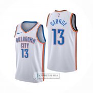 Camiseta Oklahoma City Thunder Paul George NO 13 Association Blanco