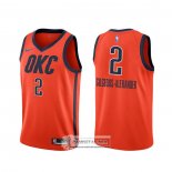 Camiseta Oklahoma City Thunder Shai Gilgeous-Alexander Earned Naranja