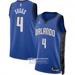 Camiseta Orlando Magic Jalen Suggs NO 4 Statement 2022-23 Azul