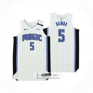 Camiseta Orlando Magic Mohamed Bamba NO 5 Icon Autentico 2019-20 Blanco